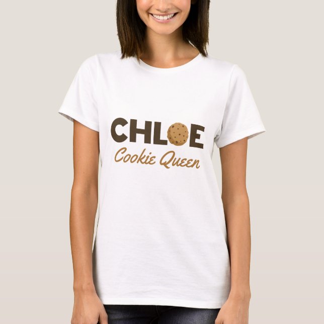 Chloe cookie Queen T-Shirt (Front)