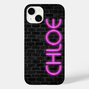 CHLOE In PINK Neon Lights Case-Mate iPhone 14 Case