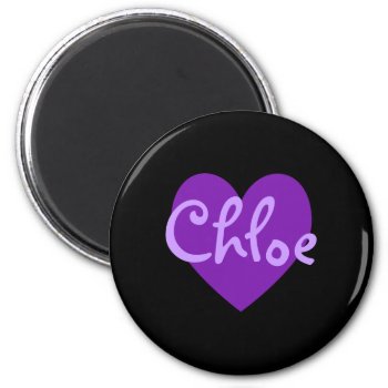 Chloe In Purple Magnet by purplestuff at Zazzle