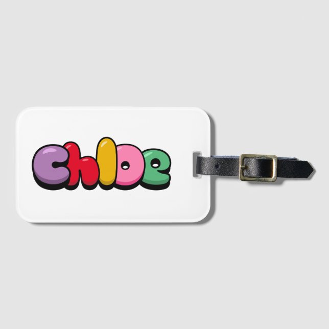 Chloe Luggage Tag (Front Horizontal)