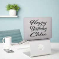 Chloe name first name black Sticker birthday