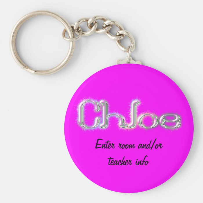 Chloe Name Tag Key Chain