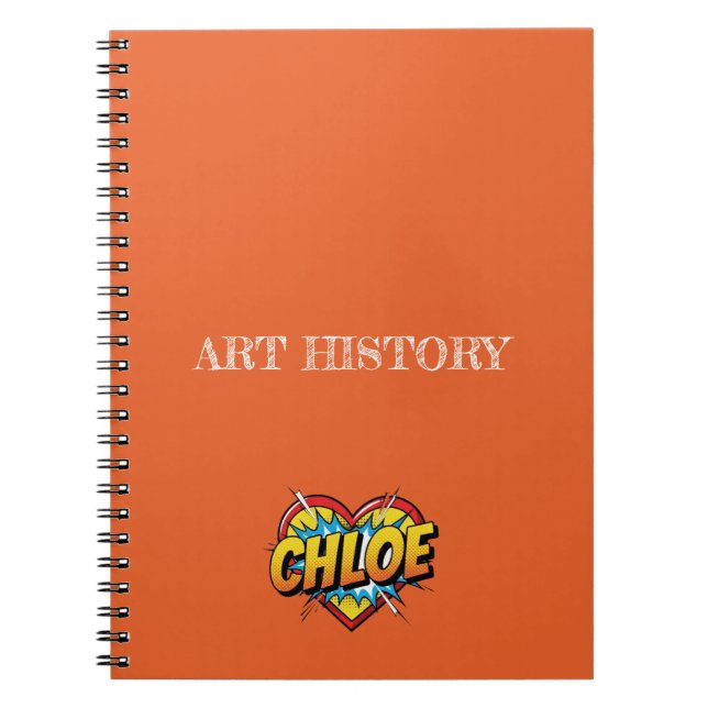 Chloe Orange Notebook (Front)