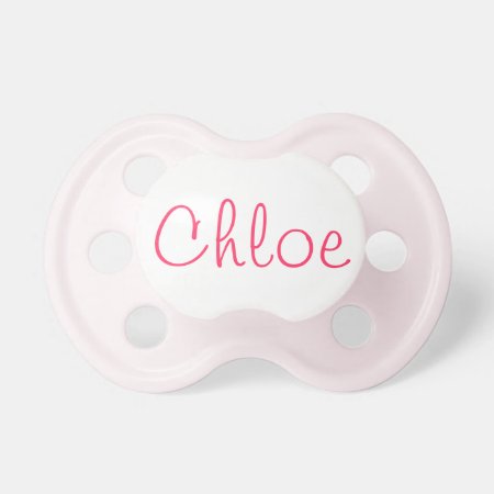 Chloe Personalized Baby Name Pacifier