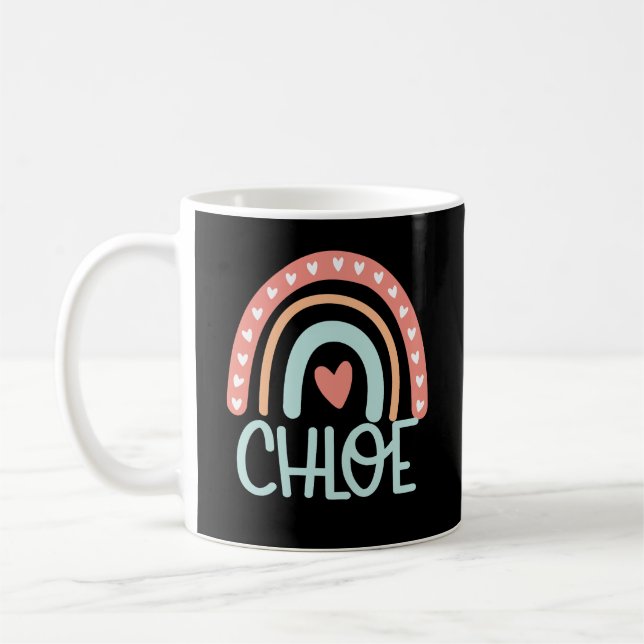 Chloe Personalized Name Gift Coffee Mug (Left)