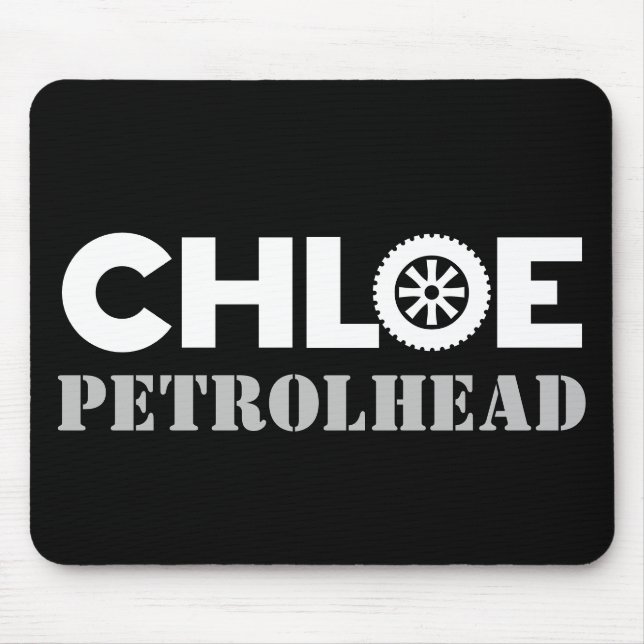 Chloe Petrol Head Mouse Pad (Front)