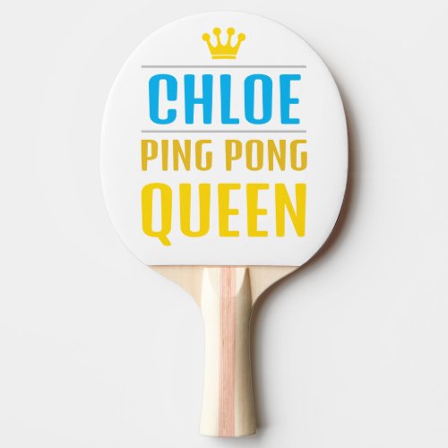 Chloe Ping Pong Paddle