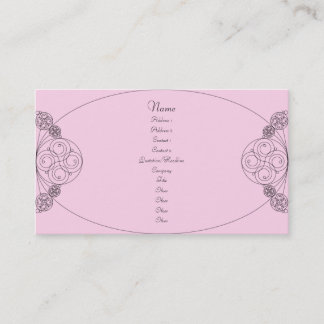 Chloe - Pink Business Card