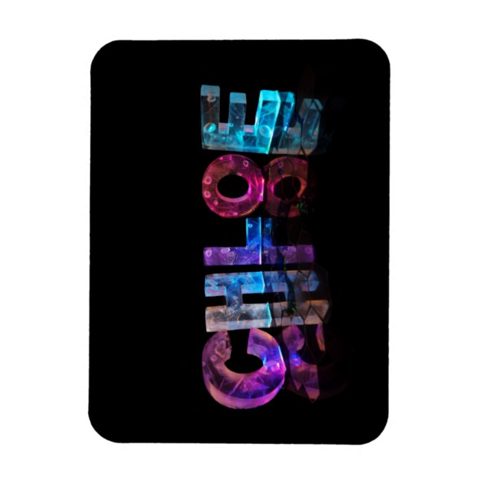 Chloe  Popular Girls Names in 3D Lights Flexible Magnet