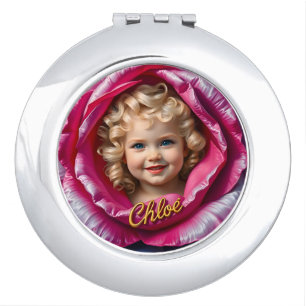 CHLOE ~ Portrait ~ Mother-of-pearl ~   Compact Mirror