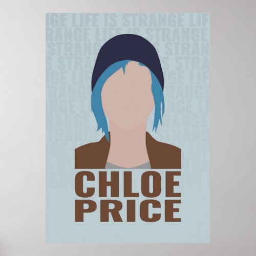 Chloe Price Minimalist Portrait Poster