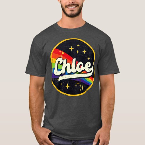 Chloe Rainbow In Space Vintage GrungeStyle T_Shirt