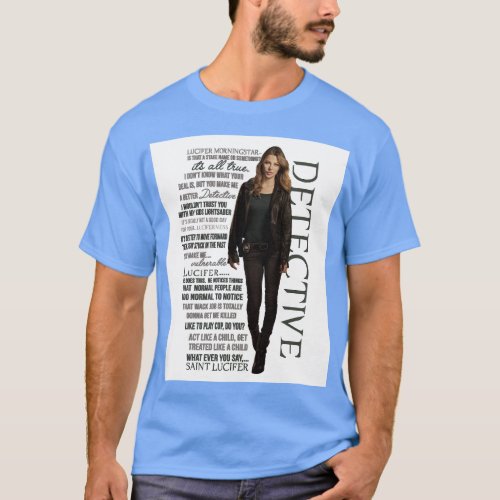 Chloe The Detective Decker Quotes   T_Shirt