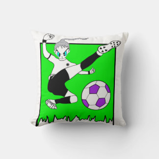 Chloe the kicker throw pillow