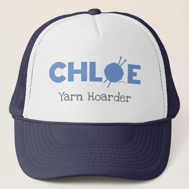 Chloe Yarn Hoarder Trucker Hat (Front)
