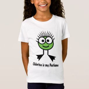 Chlorine is my Perfume - Green Swim Character T-Shirt