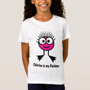 Chlorine is my Perfume - Pink Swim Character T-Shirt