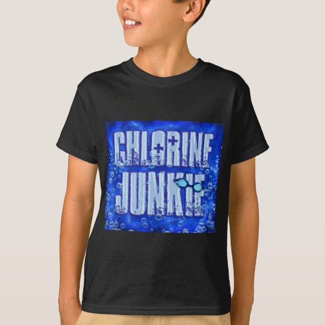 chlorine junkies T-Shirt (Front)