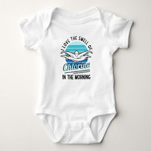 Chlorine Pool Swimming Club Swimming Teacher Baby Bodysuit