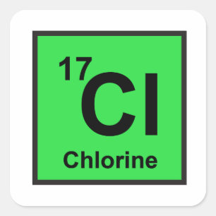 Chlorine Sticker