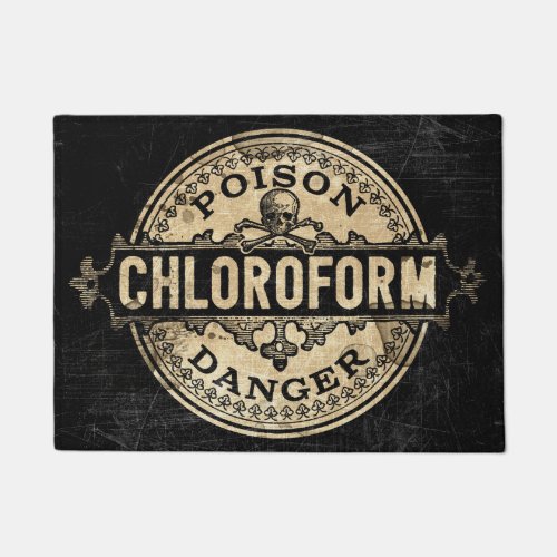 Chloroform Vintage Style Poison Label Doormat