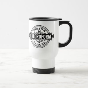 Chloroform Vintage Style Poison Label Travel Mug