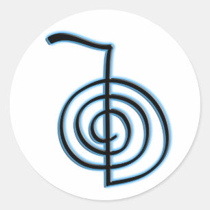 Cho Ku Rei Reiki Symbol Classic Round Sticker
