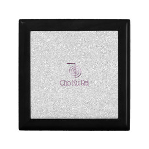 Cho Ku Rei Reiki Symbol Silver Glitter Gift Box