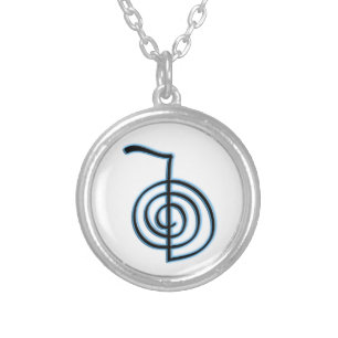 Cho Ku Rei Reiki Symbol Silver Plated Necklace