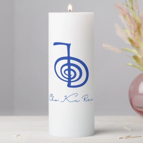 Cho Ku Rei Symbol Reiki Energy Healing Pillar Candle