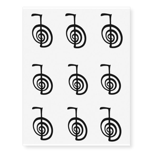 Cho Ku Rei Symbol Temporary Tattoos (Front)
