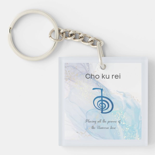 Cho ku Rei Traditional Usui Reiki Symbol  Keychain (Front)