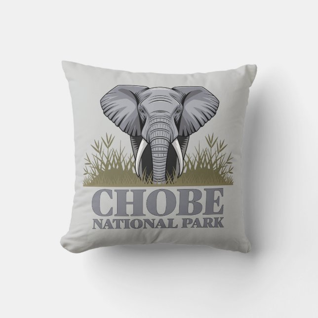 Chobe National Park Botswana Throw Pillow (Front)