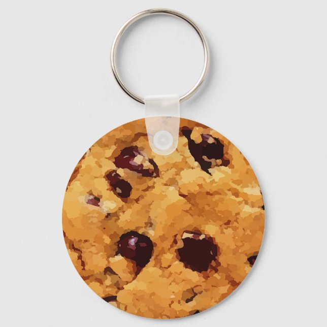 Choc chip cookie keychain (Front)