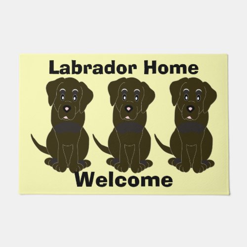 Choc Labrador Dog Doormat