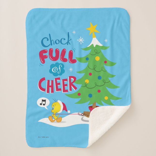 Chock Full Of Cheer Sherpa Blanket (Front)