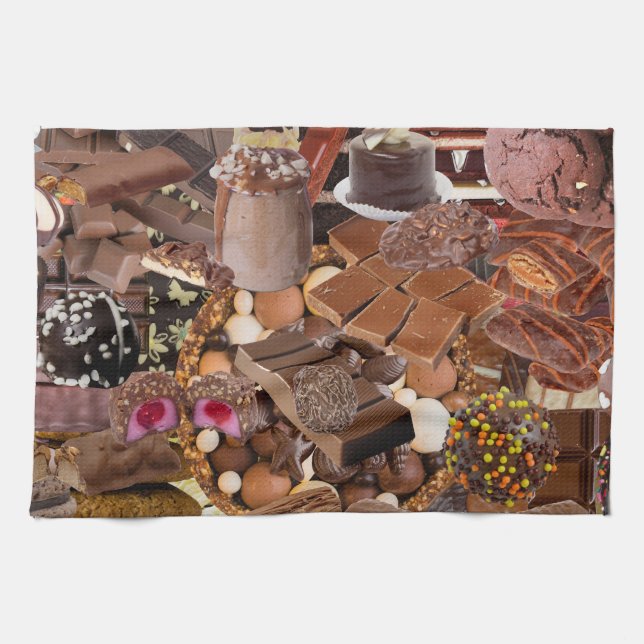 Chockablock chocs kitchen towel (Horizontal)