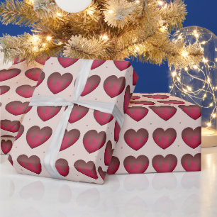 Choclate Covered Hearts Wrapping Paper