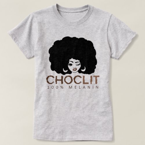 Choclit Black Woman Afro T_Shirt