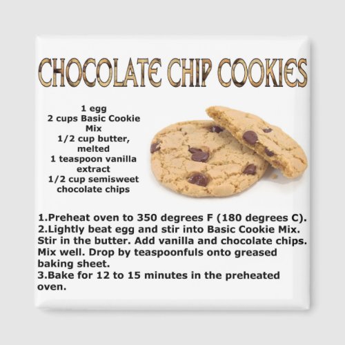 Chocloate Chip Cookies Magnet