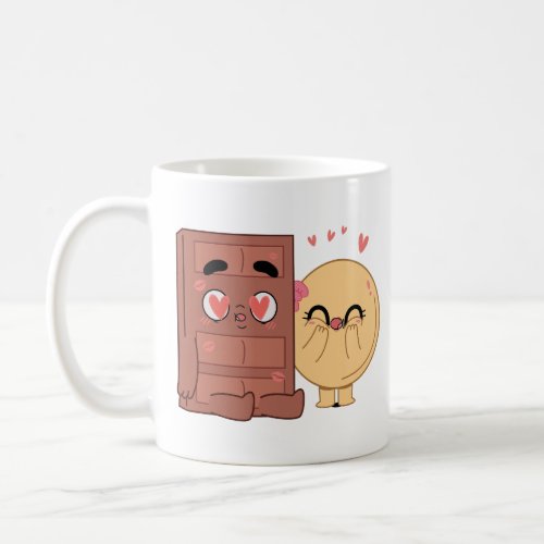 Choco And Pancake Couples Love Valentine Matching  Coffee Mug
