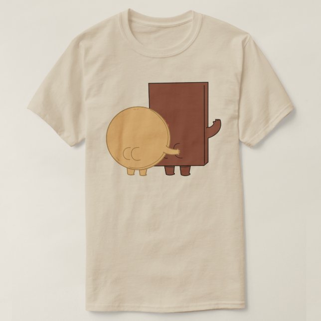 Choco And Pancake Playing Mode T-Shirt (Design Front)