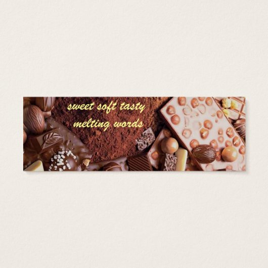 choco bookmark chocolate (Back)