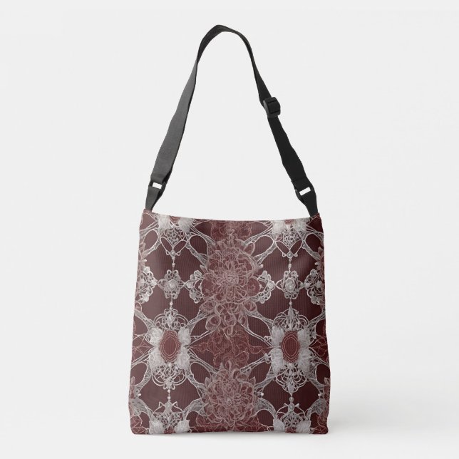 Choco Choco Miam AI art  Crossbody Bag (Back)