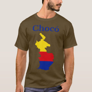 Choco Department Map Colombia T-Shirt
