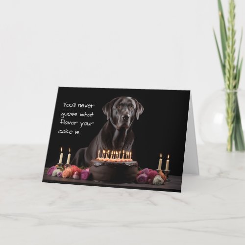 Choco Lab Birthday Card