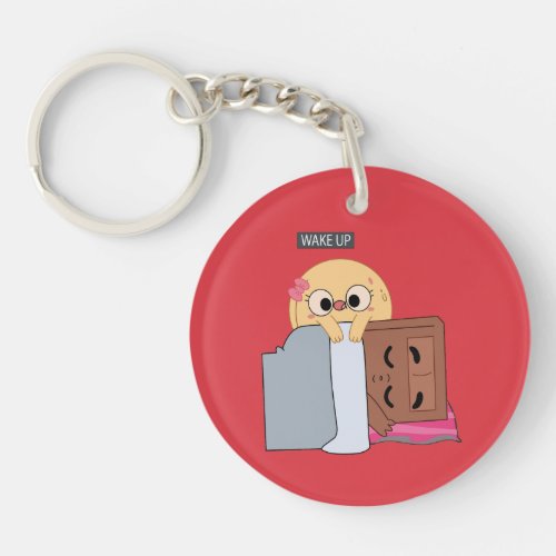 Choco Pancake Sweet Couple Morning Love Keychain