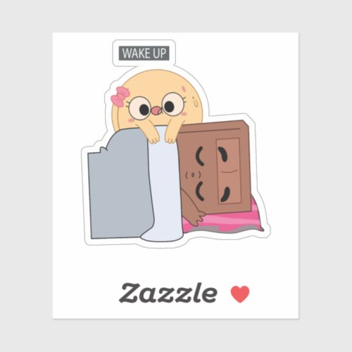 Choco Pancake Sweet Couple Morning Love Sticker