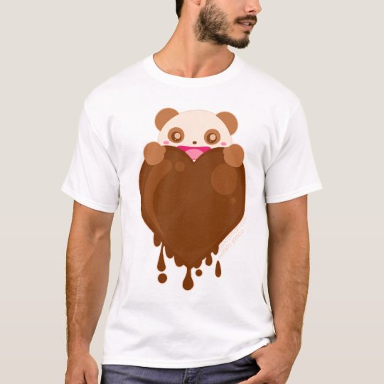 Choco Panda Heart T-Shirt