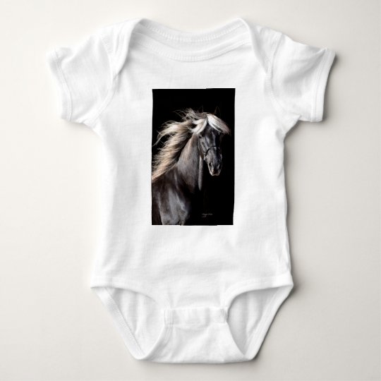 Choco Rocky Mountain Horse Baby Bodysuit